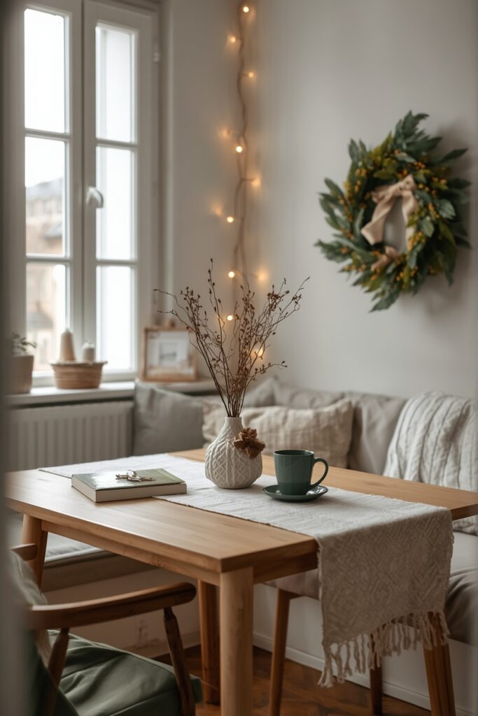 lucid origin professional photo of create a 2 3 image for a cozy white and green apartment br 0
