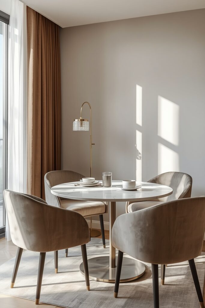 lucid origin professional photo of create a 2 3 image for a modern apartment breakfast nook w 0