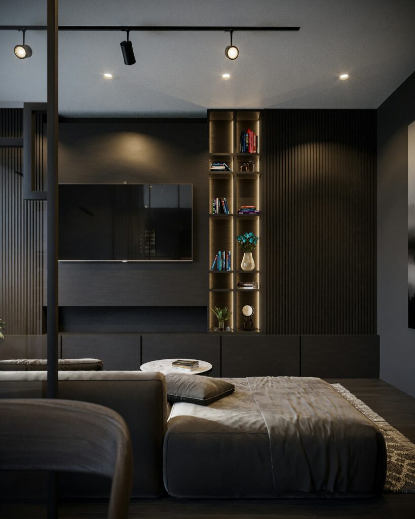 19 TV Wall Ideas That Blend Beautifully Into Your Living Room bilal mansuri 1dl6mse7p9s unsplash