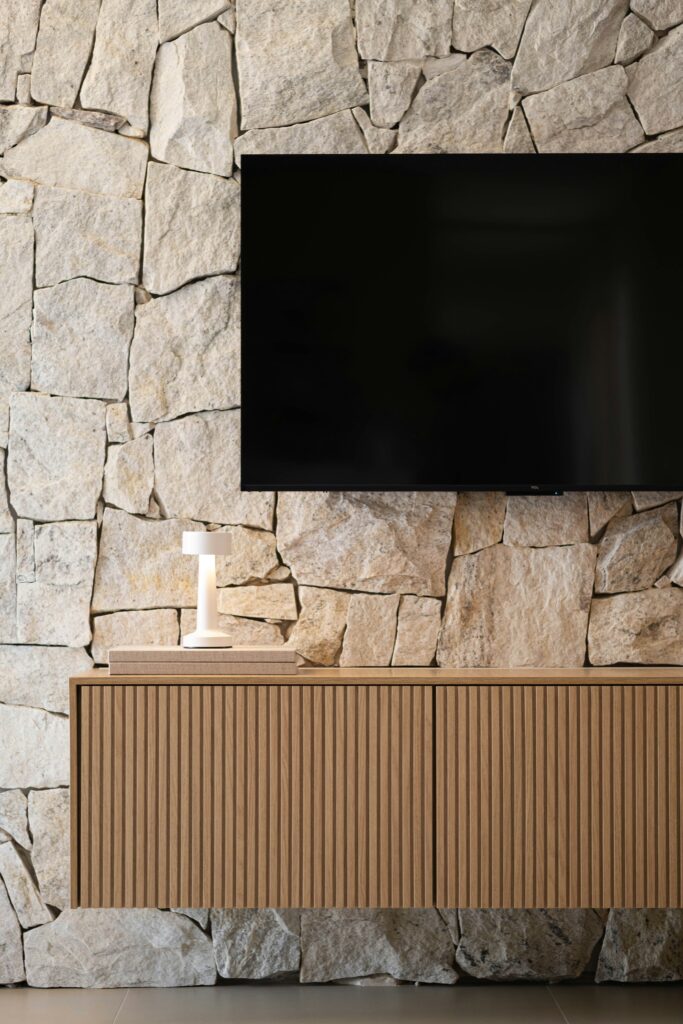 19 TV Wall Ideas That Blend Beautifully Into Your Living Room caroline badran a9dflia6e5u unsplash