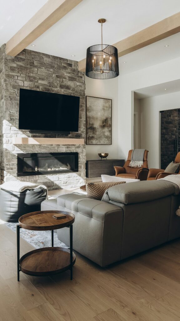 19 TV Wall Ideas That Blend Beautifully Into Your Living Room iris lavoie lemcoxbwuly unsplash