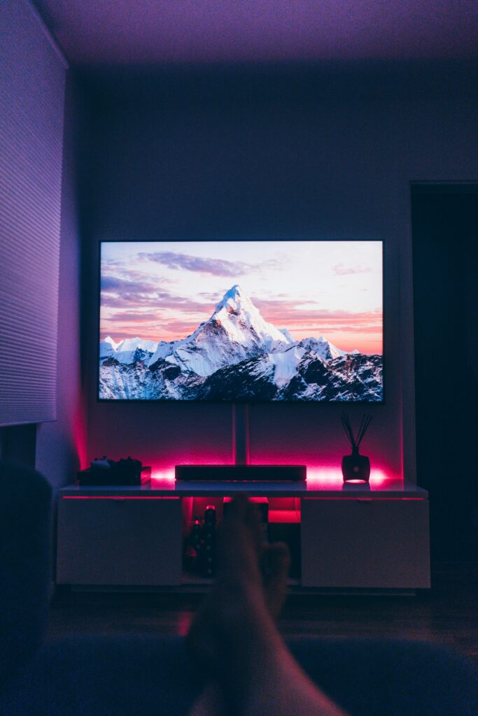 19 TV Wall Ideas That Blend Beautifully Into Your Living Room jan bottinger kchshw17rw unsplash