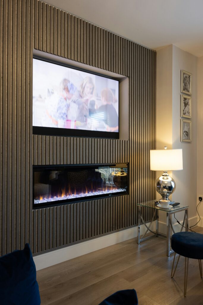 19 TV Wall Ideas That Blend Beautifully Into Your Living Room tile merchant ireland tky1hivnc2i unsplash